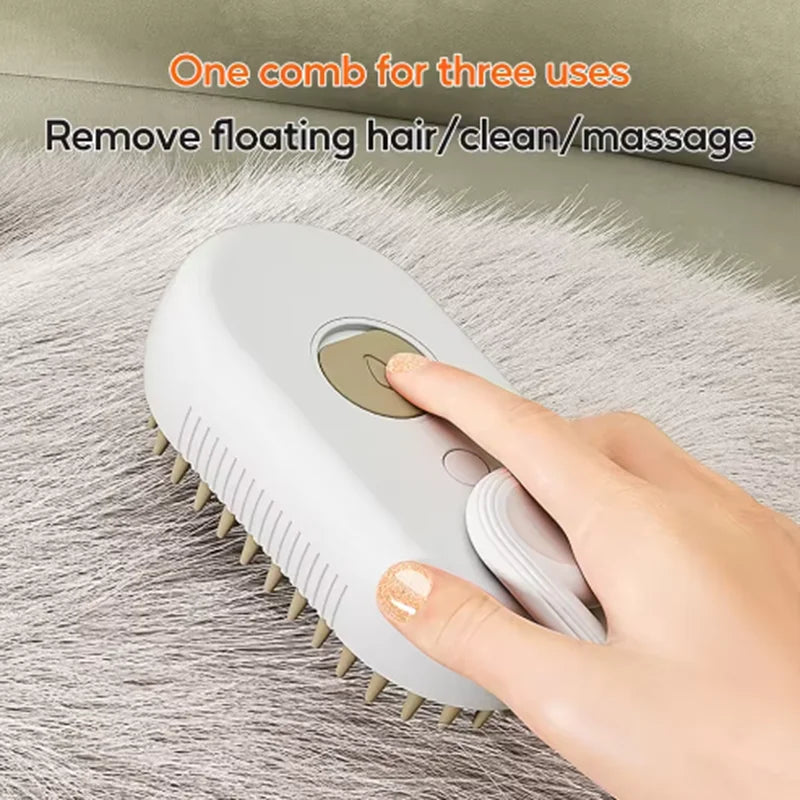 Pet Comb Cat Dog Spray Massage Comb Cleaning Hair Removing Comb Dog Comb Spray Anti-Skies Comb Pet Bath Brush